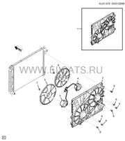 Радиатор Chevrolet Captiva в сборе