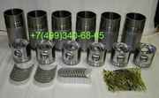 Поршневая на Daewoo Ultra. Гильза DV15,  DV11,  DE12,  Поршень DV15,  DV11