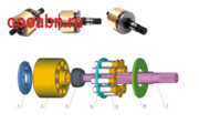 Роторная группа Rexroth A6VM80.