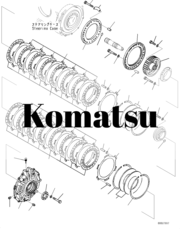 Ступица 198-22-23290 устанавливается на бульдозер komatsu